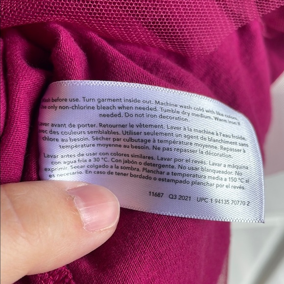 CARTERS UGC Girls Size 7 Floral Long Sleeve Dress Tulle Tiered Skirt - Picture 8 of 10